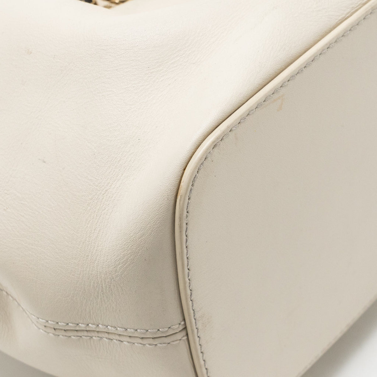 Bvlgari Serpenti Forever Bucket Bag Calfskin White/Green LGHW