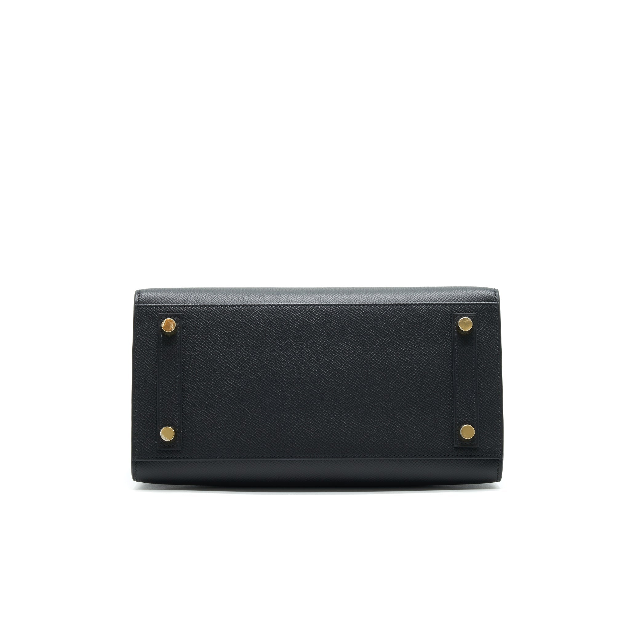 HERMES BIRKIN 25 SELLIER BLACK WITH GHW