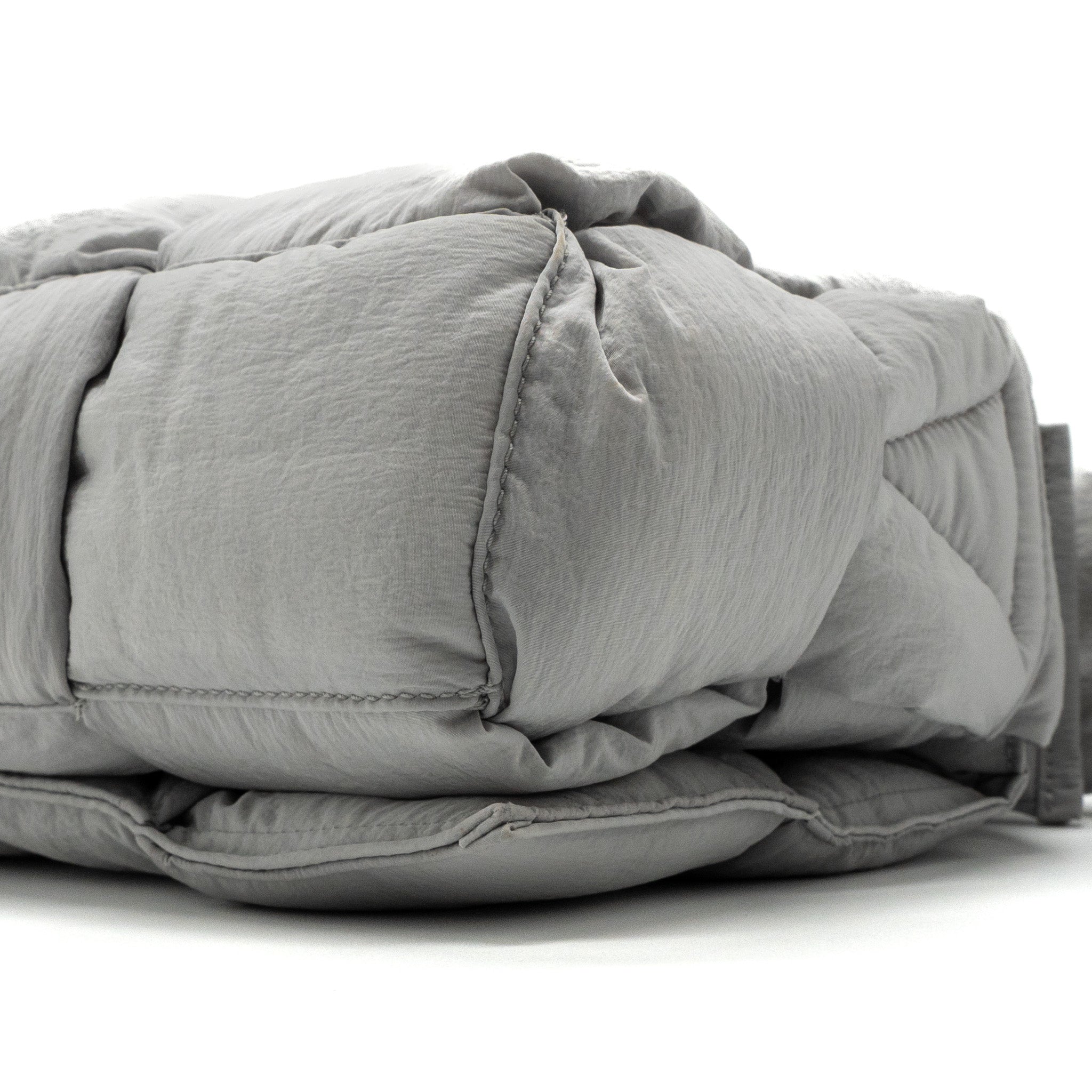BOTTEGA VENETA PADDED TECH CASSETTE INTRECCIO NYLON LIGHT GREY SHW