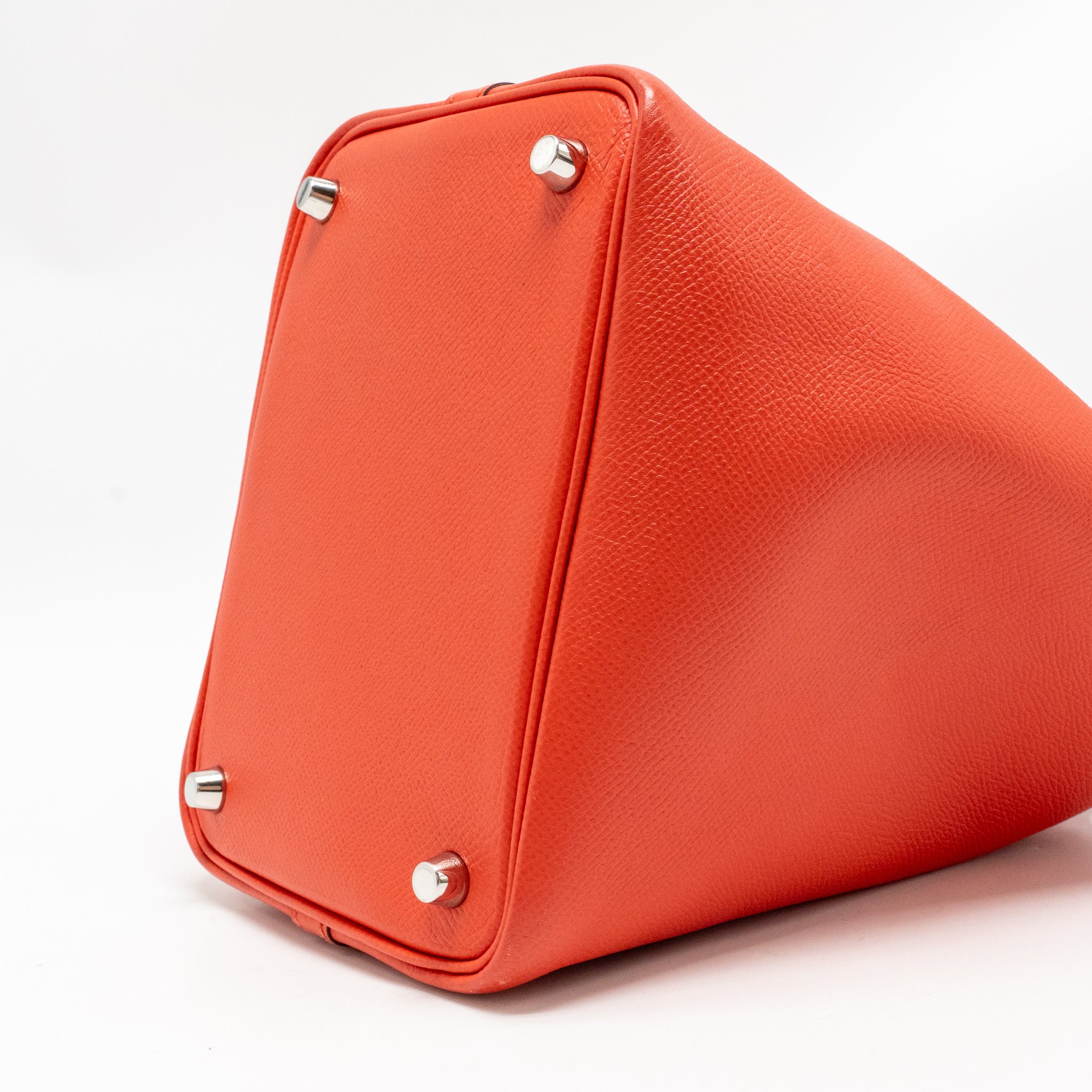 HERMES PICOTIN 18 LOCK BAG EPSOM RED WITH MULTICOLOUR HANDLE SHW