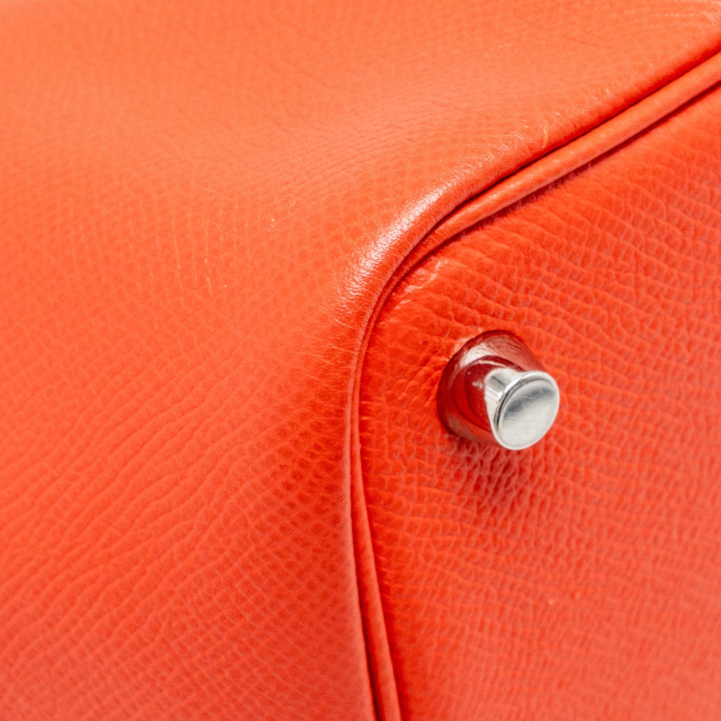 HERMES PICOTIN 18 LOCK BAG EPSOM RED WITH MULTICOLOUR HANDLE SHW