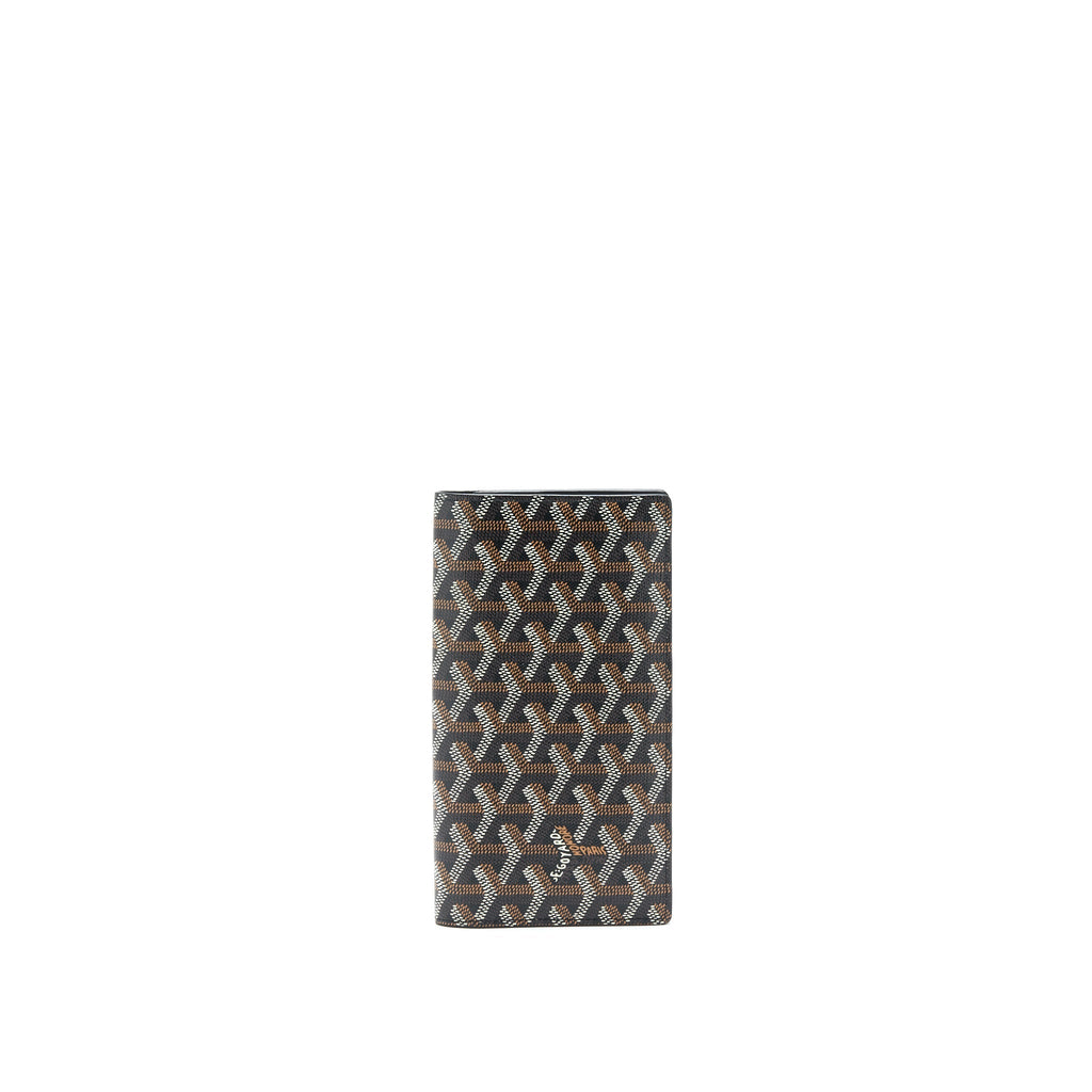 GOYARD RICHELIEU WALLET GOYARDINE IN BLACK CANVAS