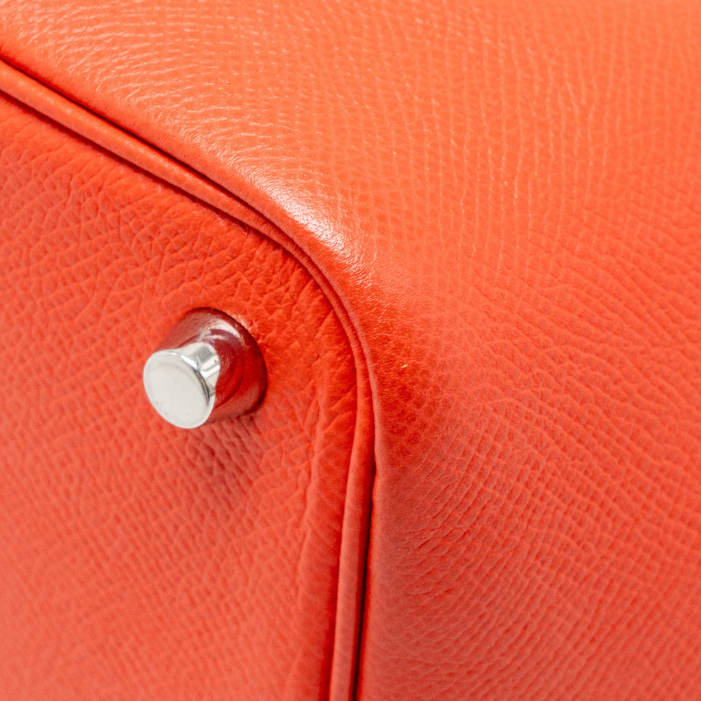 HERMES PICOTIN 18 LOCK BAG EPSOM RED WITH MULTICOLOUR HANDLE SHW