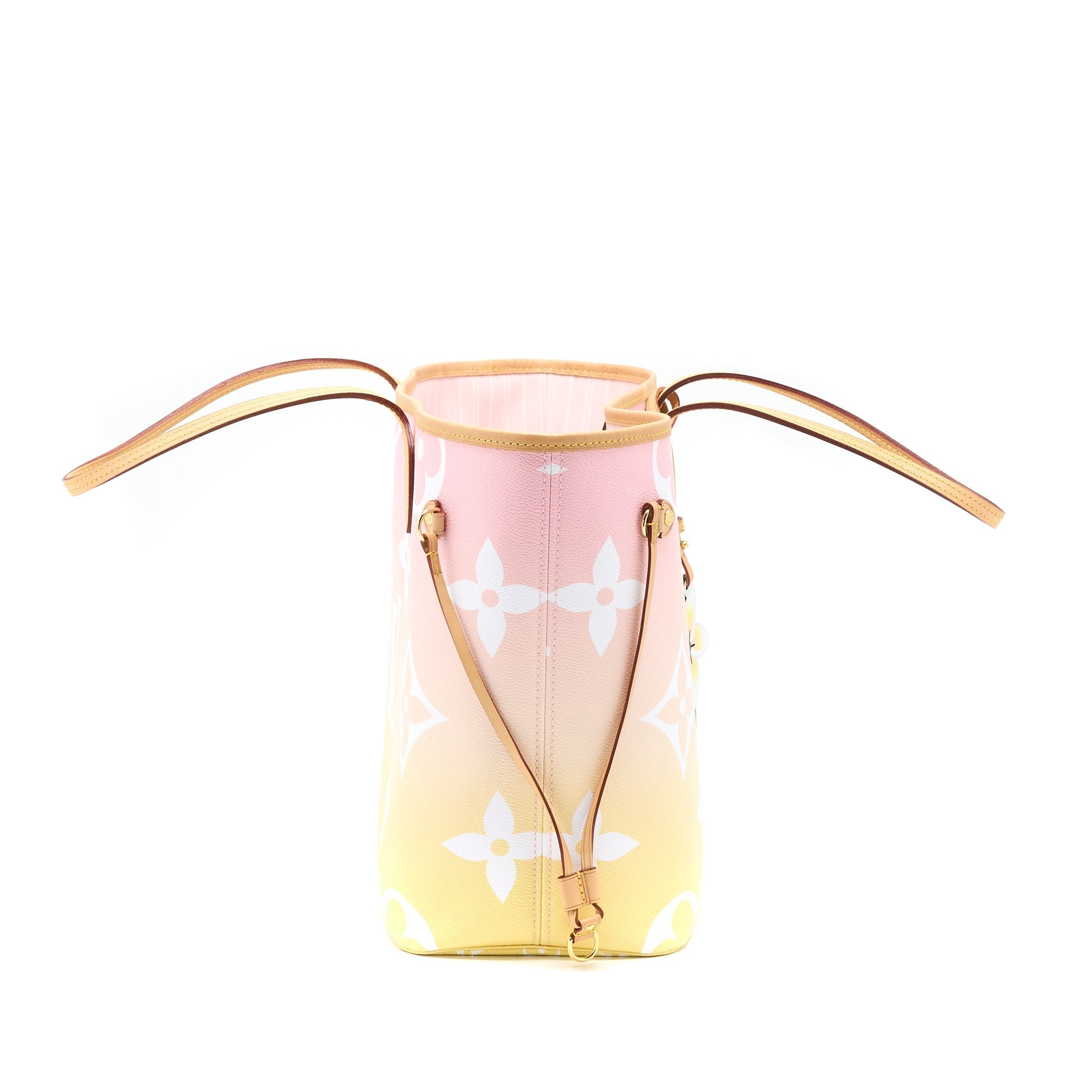 LOUIS VUITTON NEVERFULL MM BY THE POOL OMBRÉ ROSE GHW