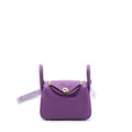 HERMES MINI LINDY CLEMENCE P9 ANEMONE GHW