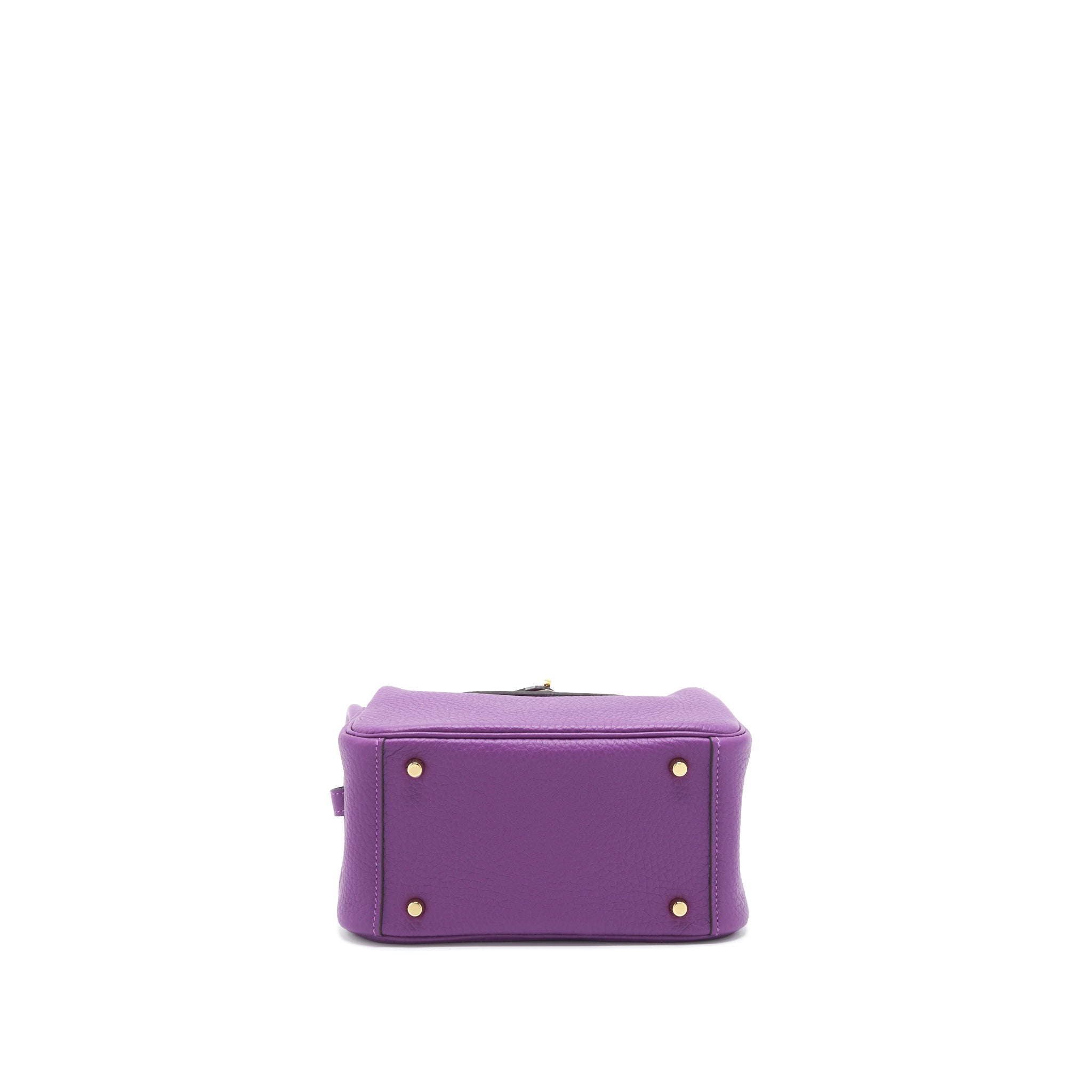 HERMES MINI LINDY CLEMENCE P9 ANEMONE GHW
