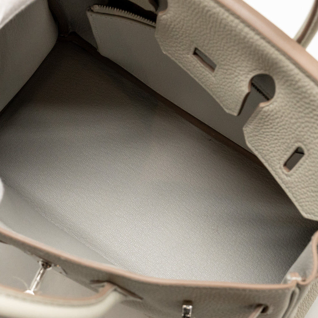HERMES BIRKIN 25 TOGO GRIS PERLE SHW