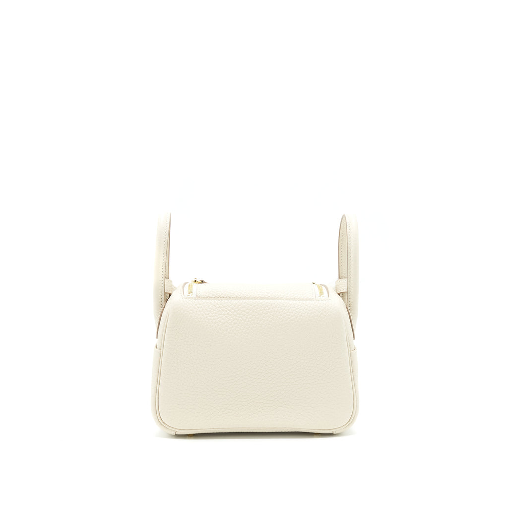 Hermes Mini Lindy Craie GHW