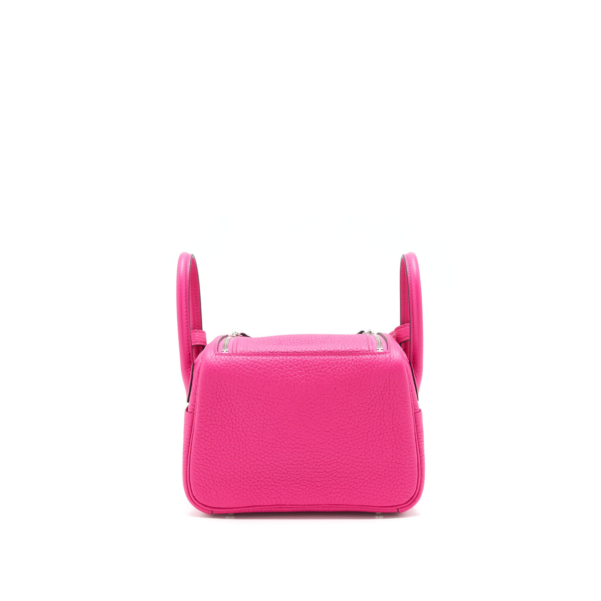 Hermes Mini Lindy Rose Shocking SHW