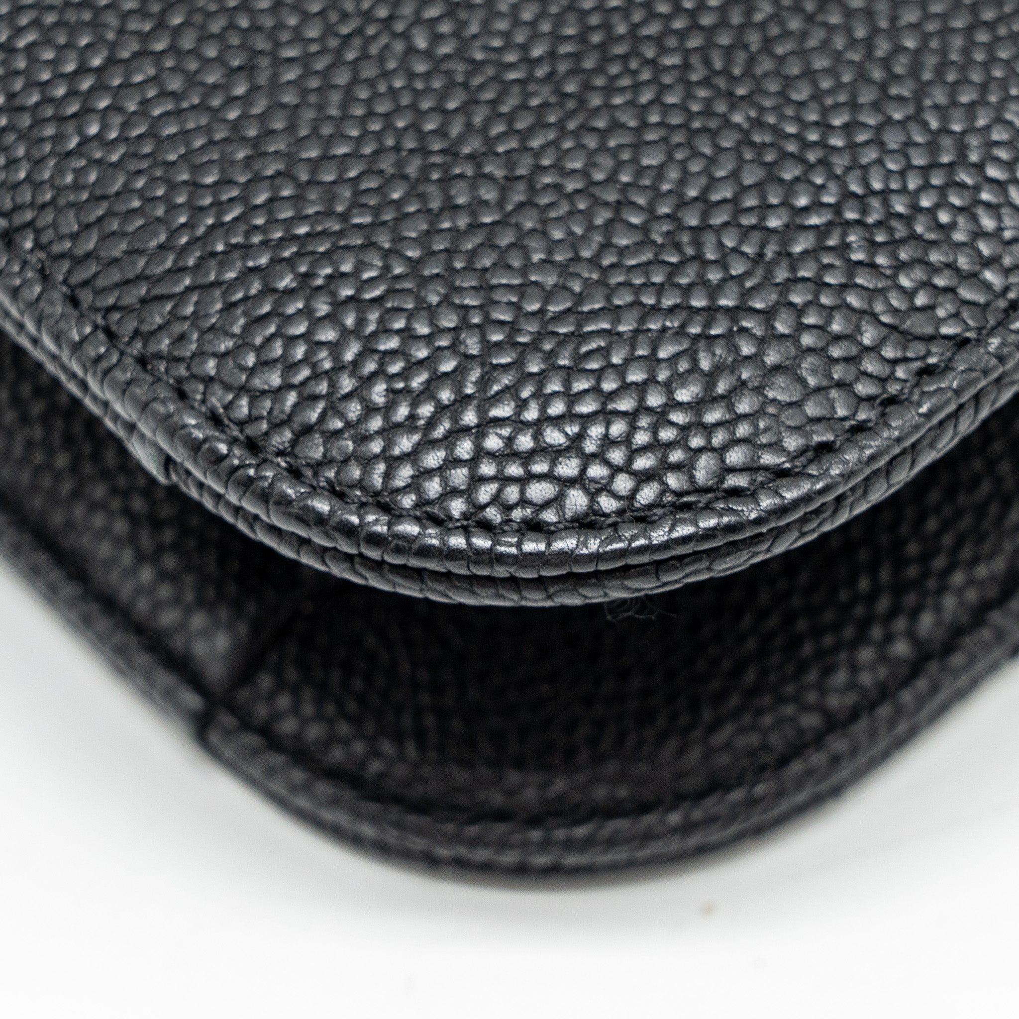 CHANEL PARIS-CUBA THREAD AROUND FLAP BAG WITH CHAIN CAVIAR BLACK LGHW