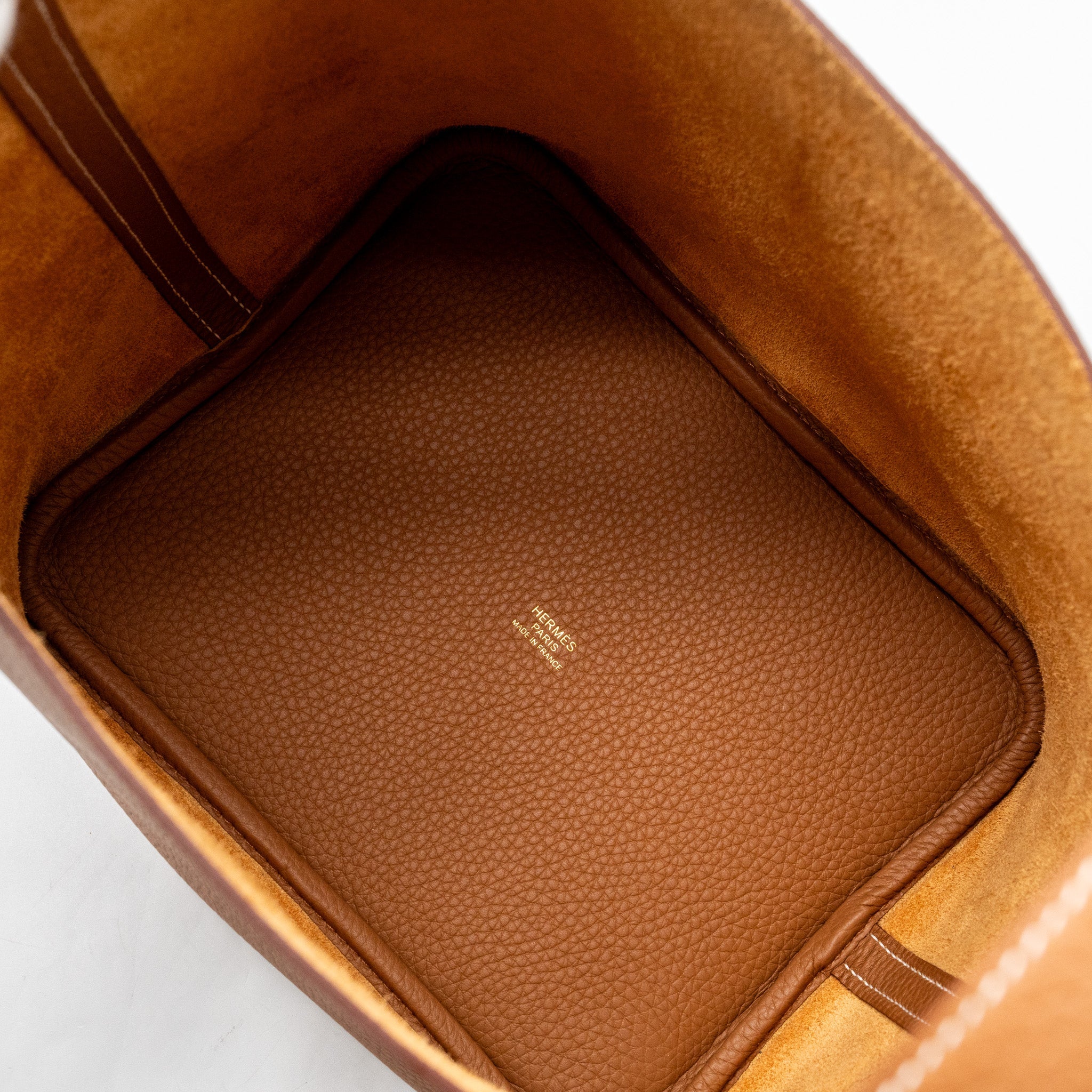 HERMES PICOTIN 22 LOCK BAG CLEMENCE GOLD GHW
