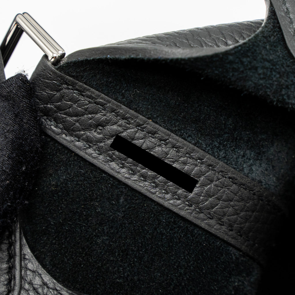 Hermes Picotin 18 Lock Bag Clemence Black SHW
