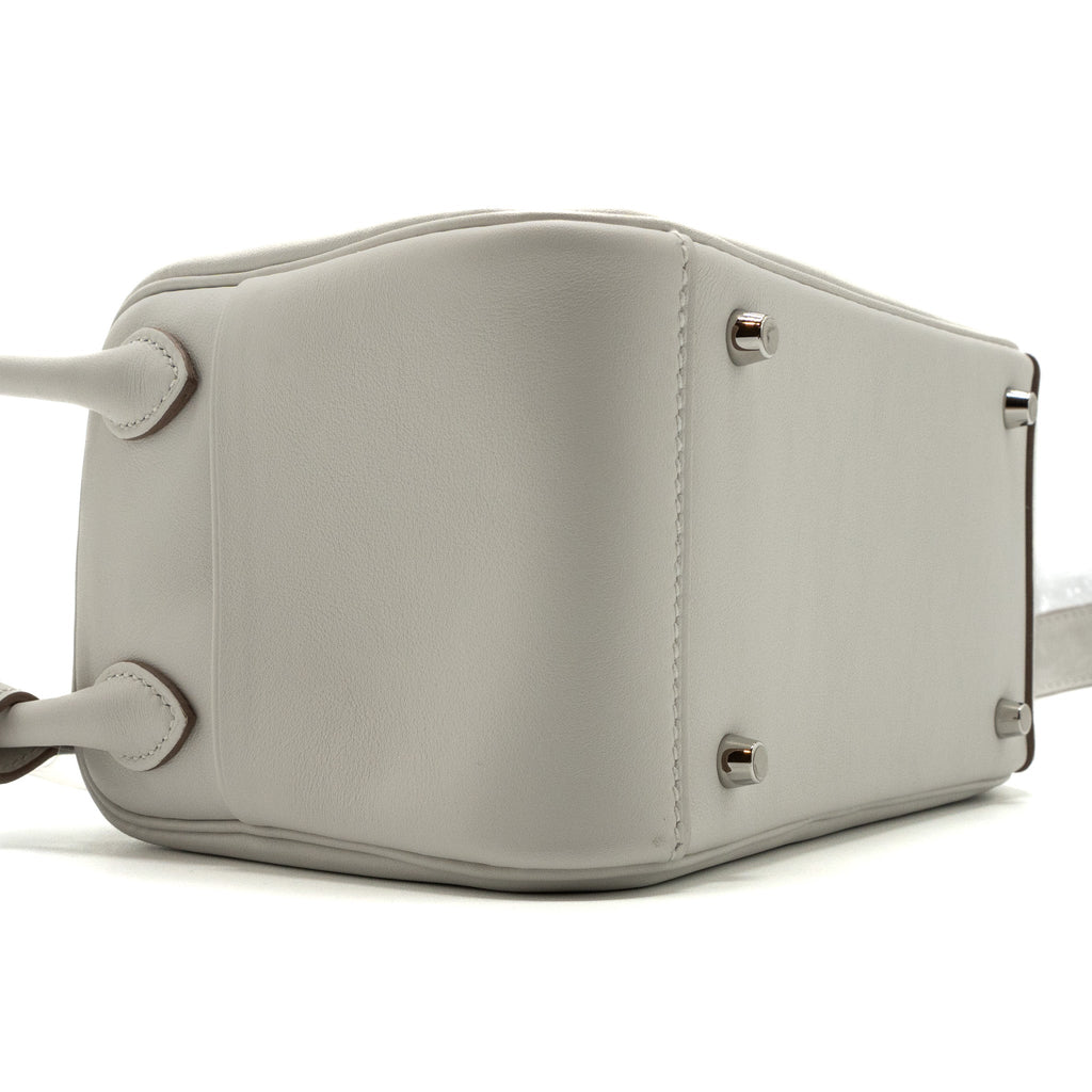 HERMES MINI LINDY SWIFT GRIS PALE / GRIS MEYER SHW