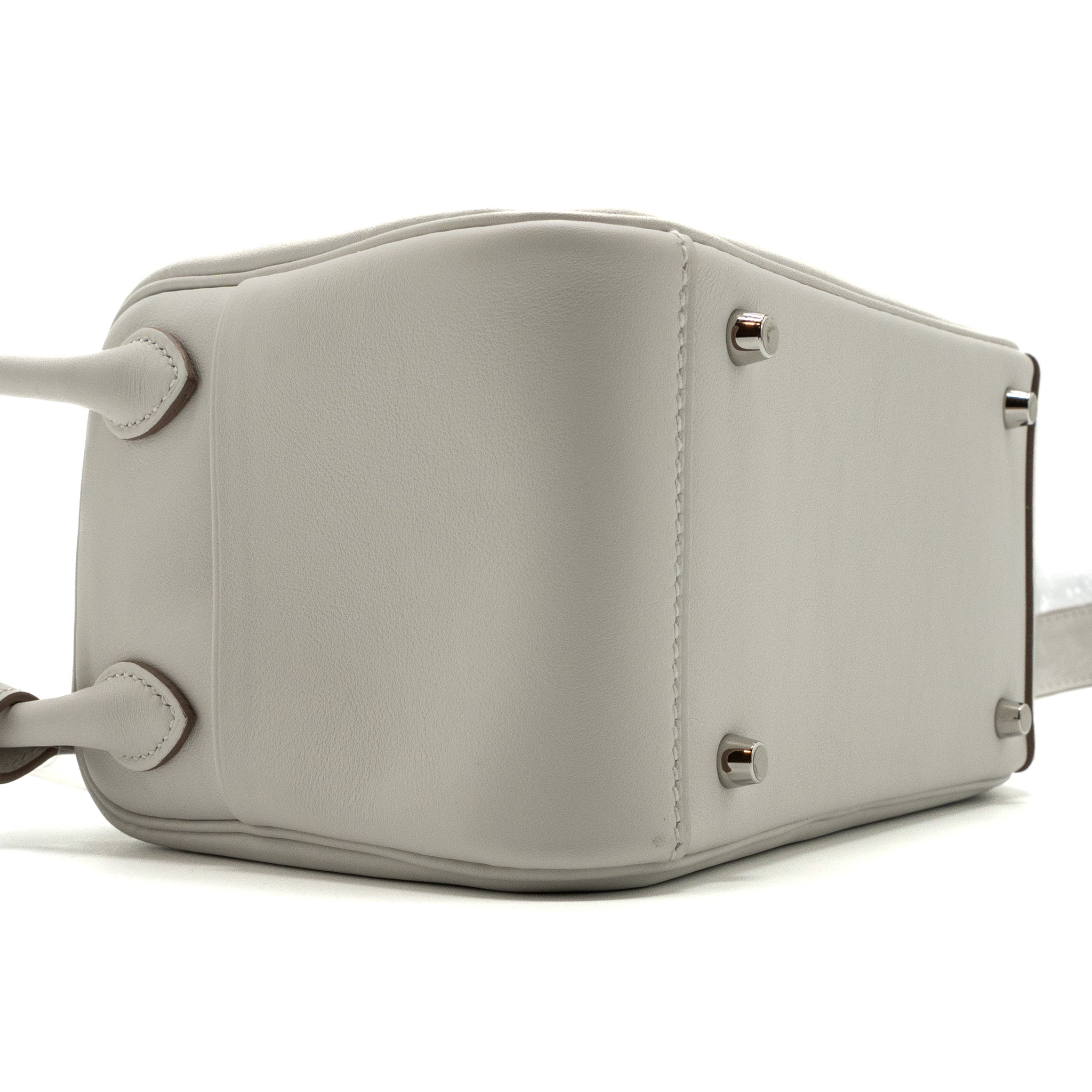 HERMES MINI LINDY SWIFT GRIS PALE / GRIS MEYER SHW