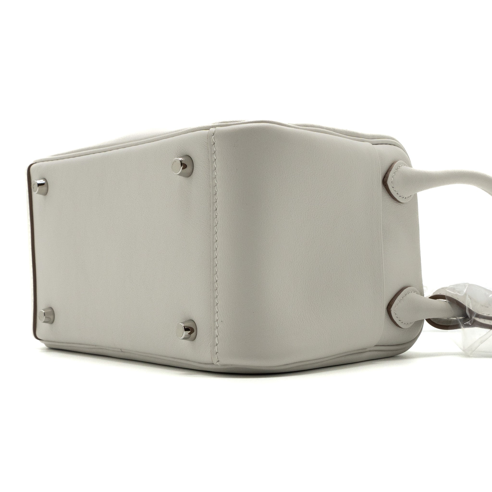 HERMES MINI LINDY SWIFT GRIS PALE / GRIS MEYER SHW