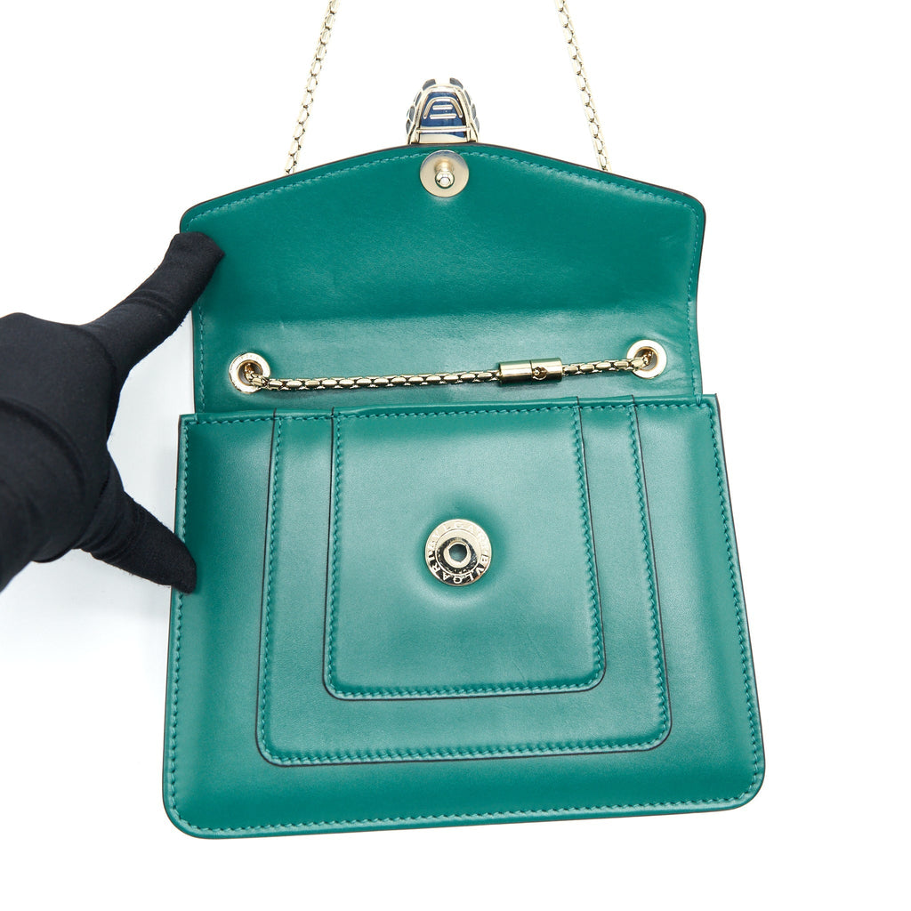 BVLGARI SERPENTI FOREVER CROSSBODY GREEN