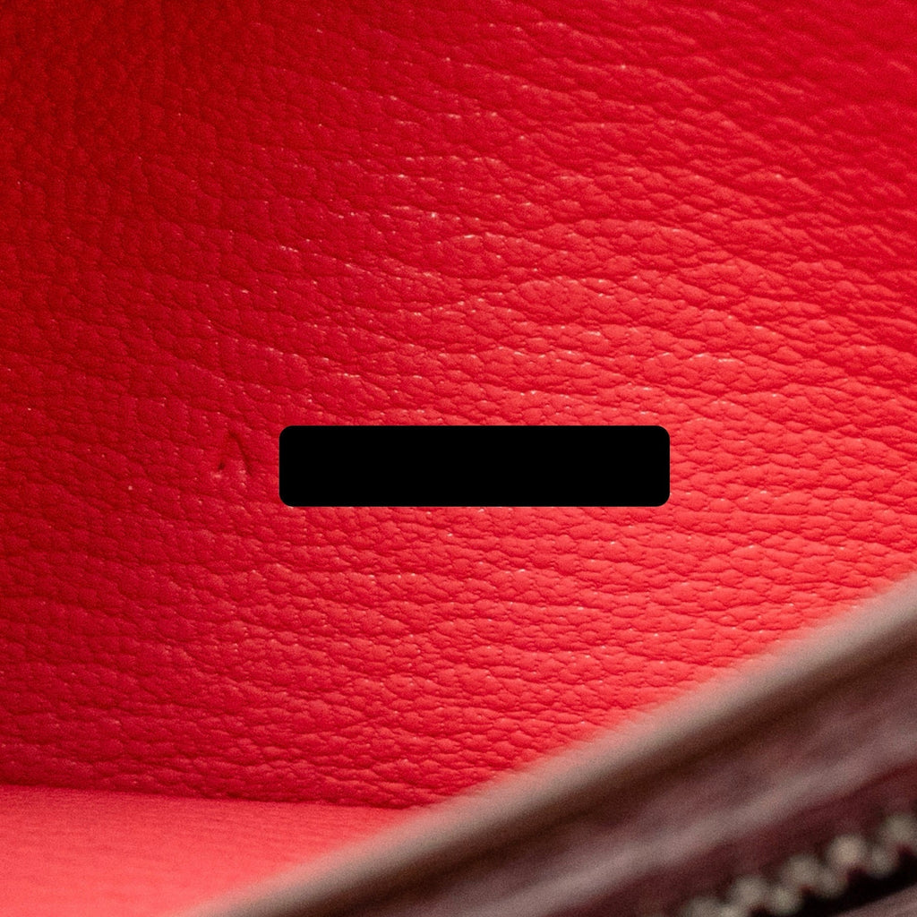 HERMES BÉARN SOUFFLET WALLET CHEVRE MYSORE ROSE LIPSTICK SHW