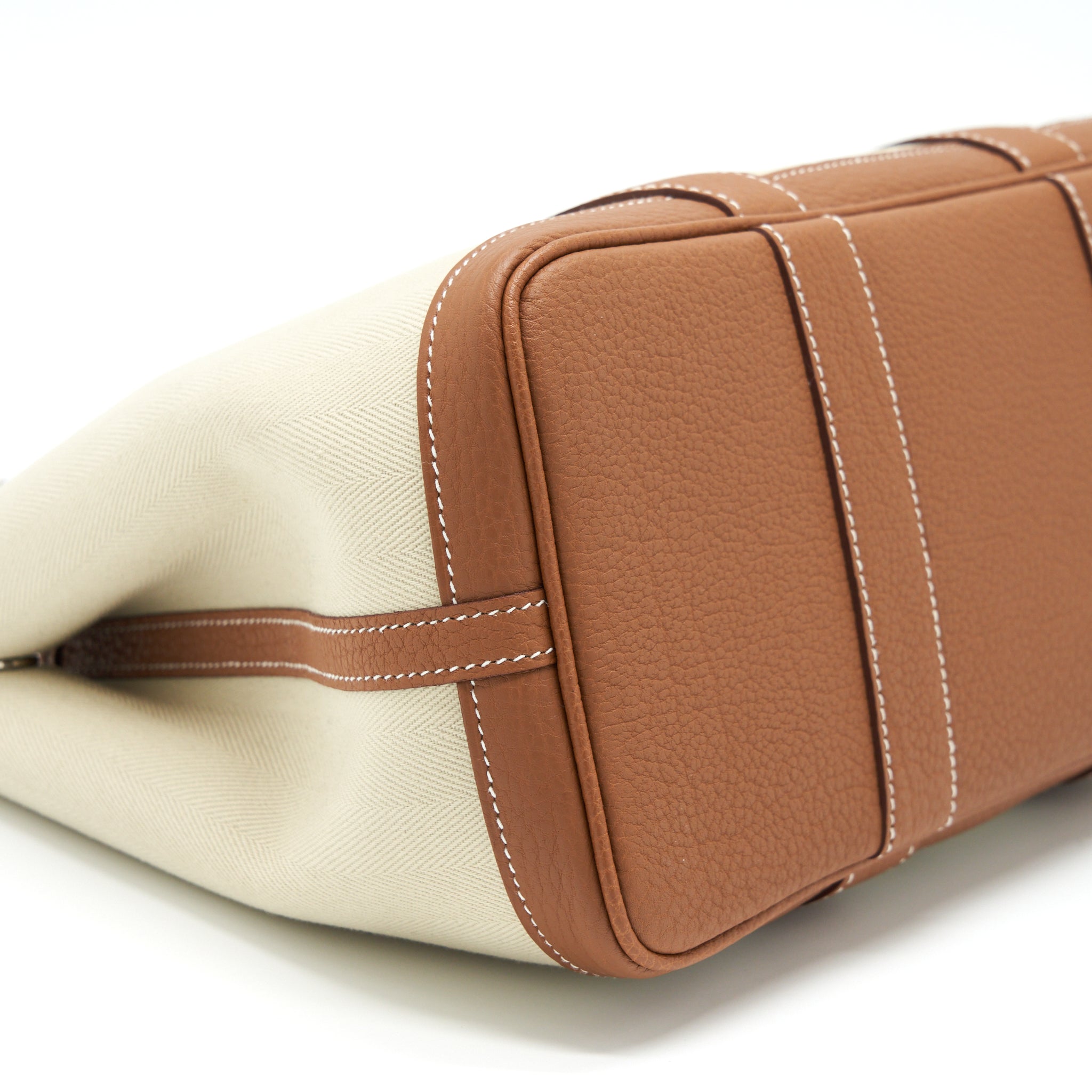 HERMES GARDEN PARTY 30 CANVAS GOLD