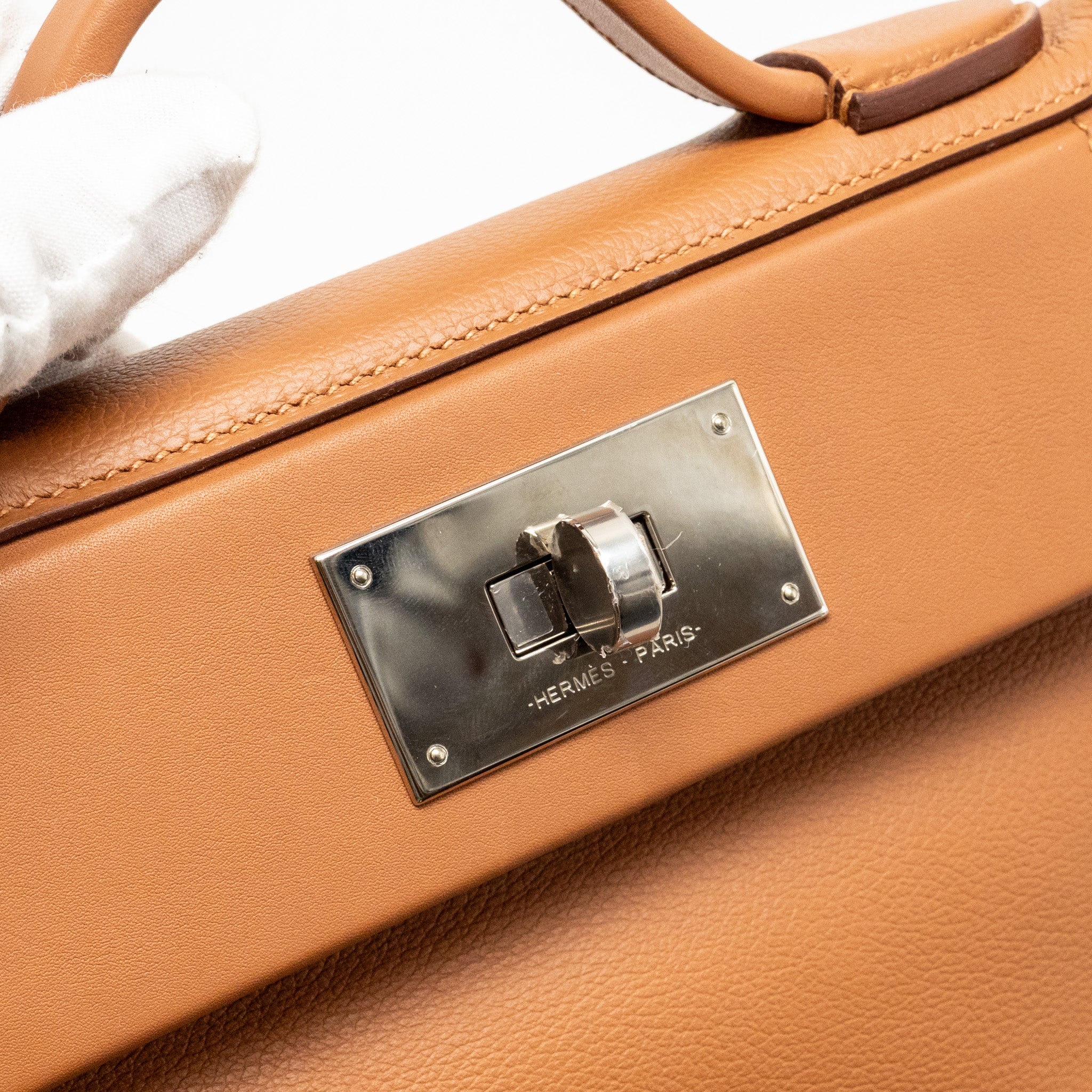 HERMES MINI 24/24 2424-21 BAG EVERCOLOR/SWIFT GOLD SHW