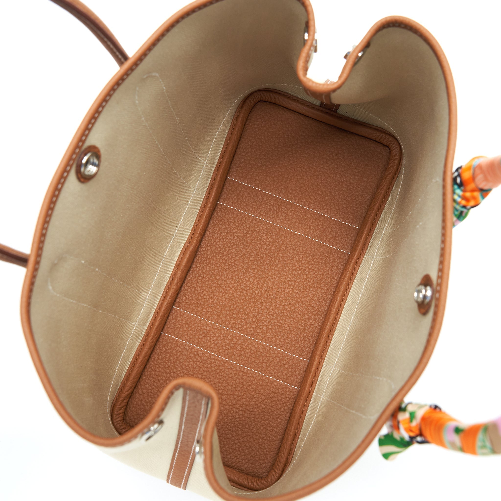 HERMES GARDEN PARTY 30 CANVAS GOLD