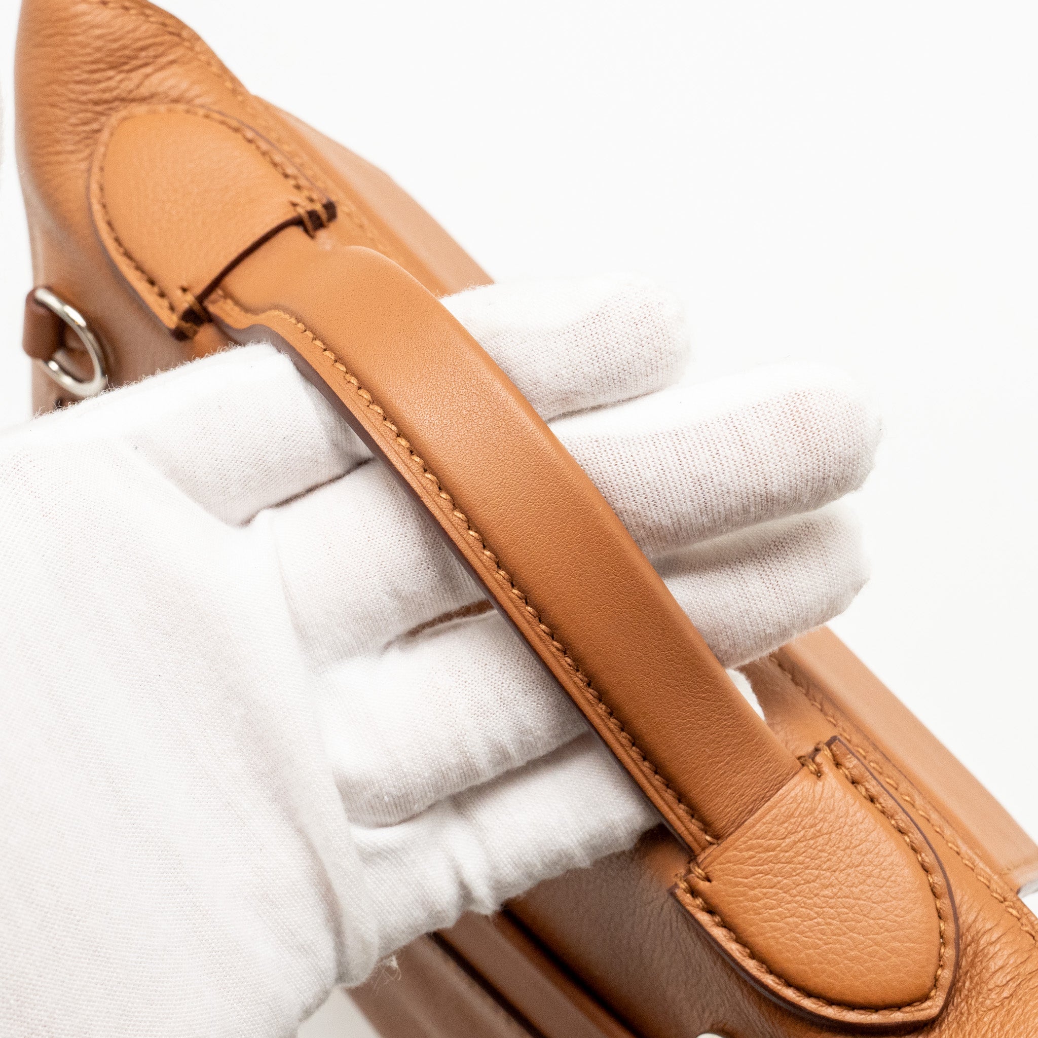 HERMES MINI 24/24 2424-21 BAG EVERCOLOR/SWIFT GOLD SHW
