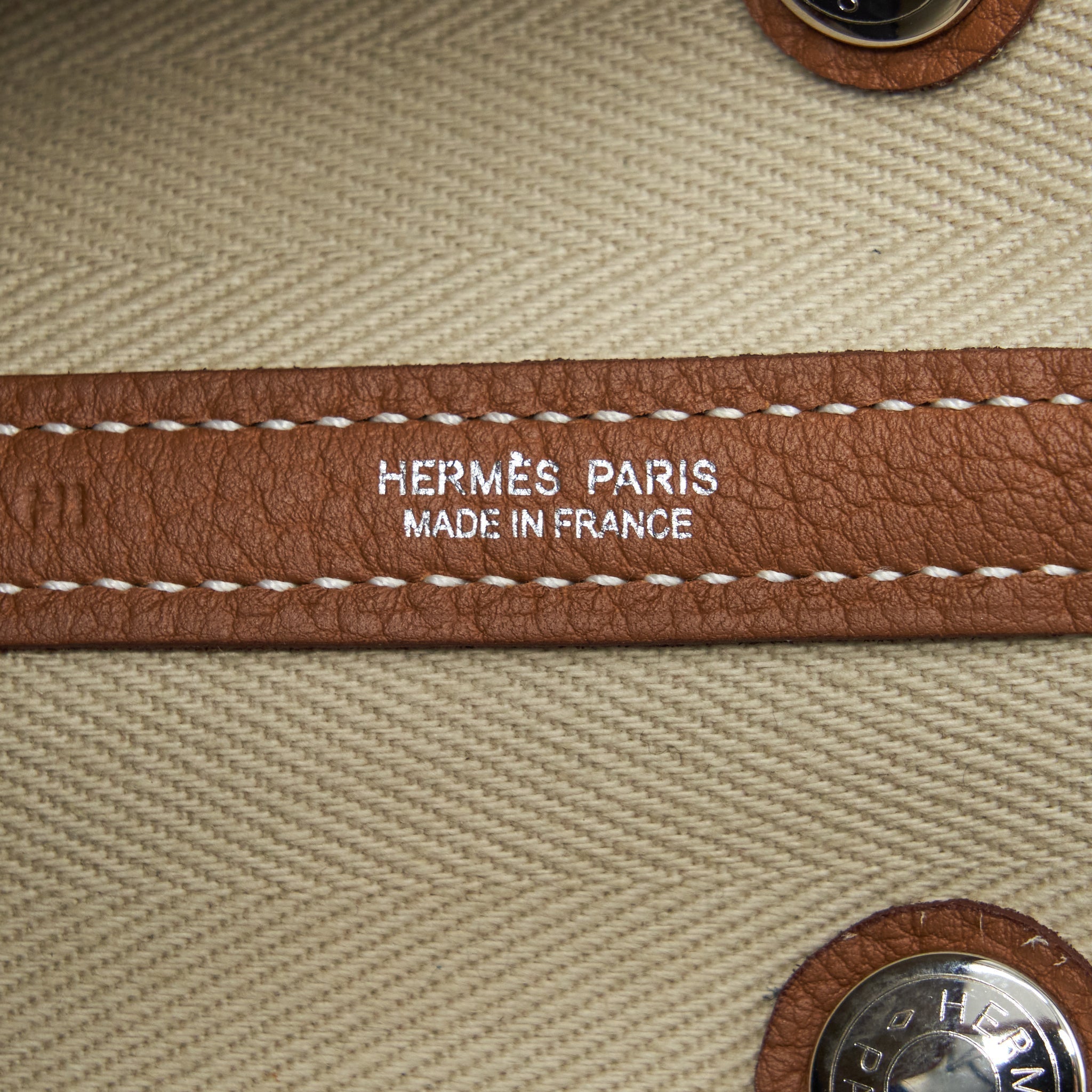 HERMES GARDEN PARTY 30 CANVAS GOLD