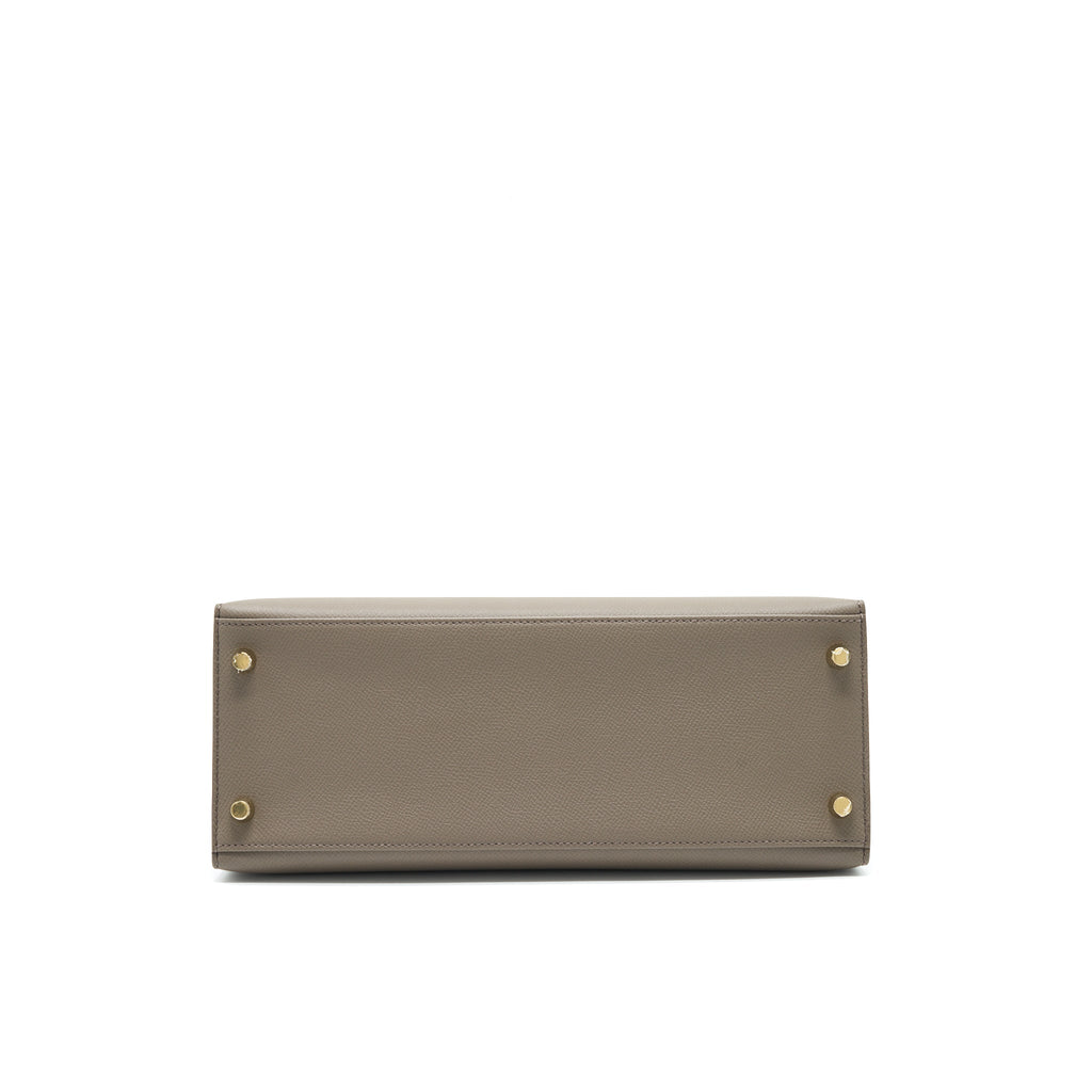 Hermes Kelly 28 Epsom Leather 8F Etain GHW