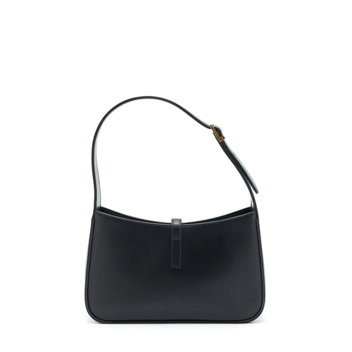 SAINT LAURENT/YSL LE5 A7 HOBO BAG SMOOTH CALFSKIN BLACK GHW