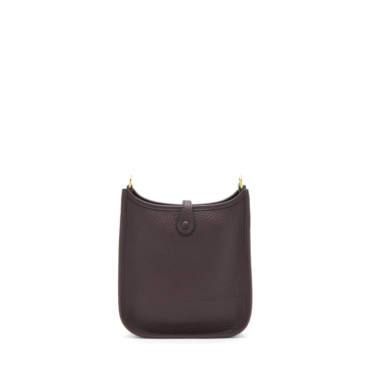 Hermes Mini Evelyne Clemence Rouge Sellier, With Multicolour Strap GHW
