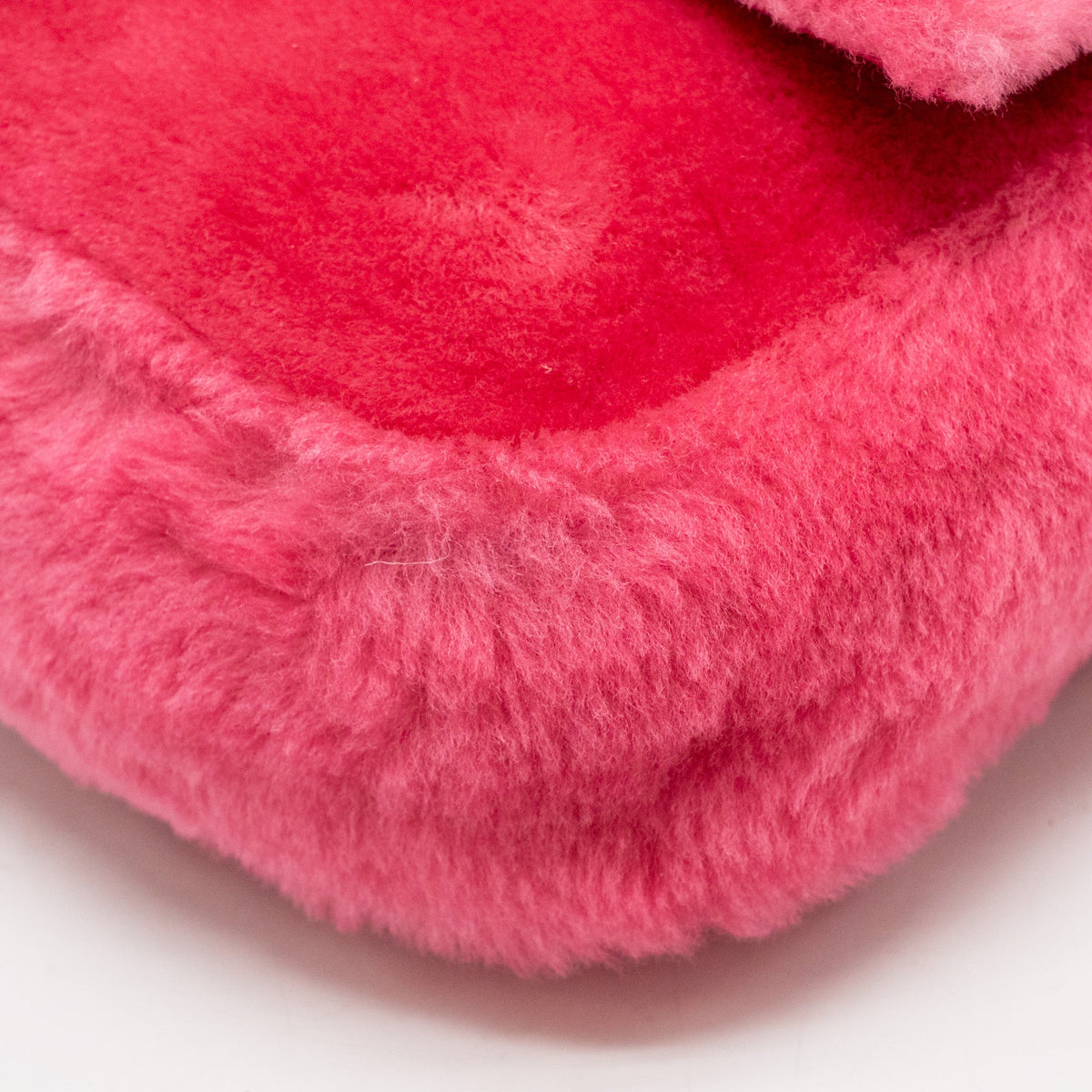 Fendi baguette bag shearling Nappa lambskin Pink SHW