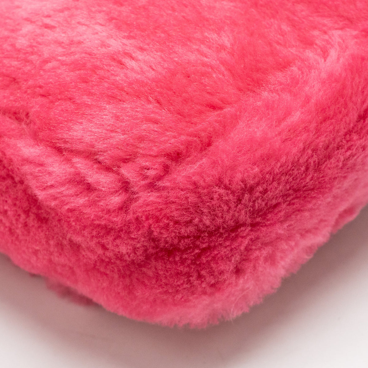 Fendi baguette bag shearling Nappa lambskin Pink SHW