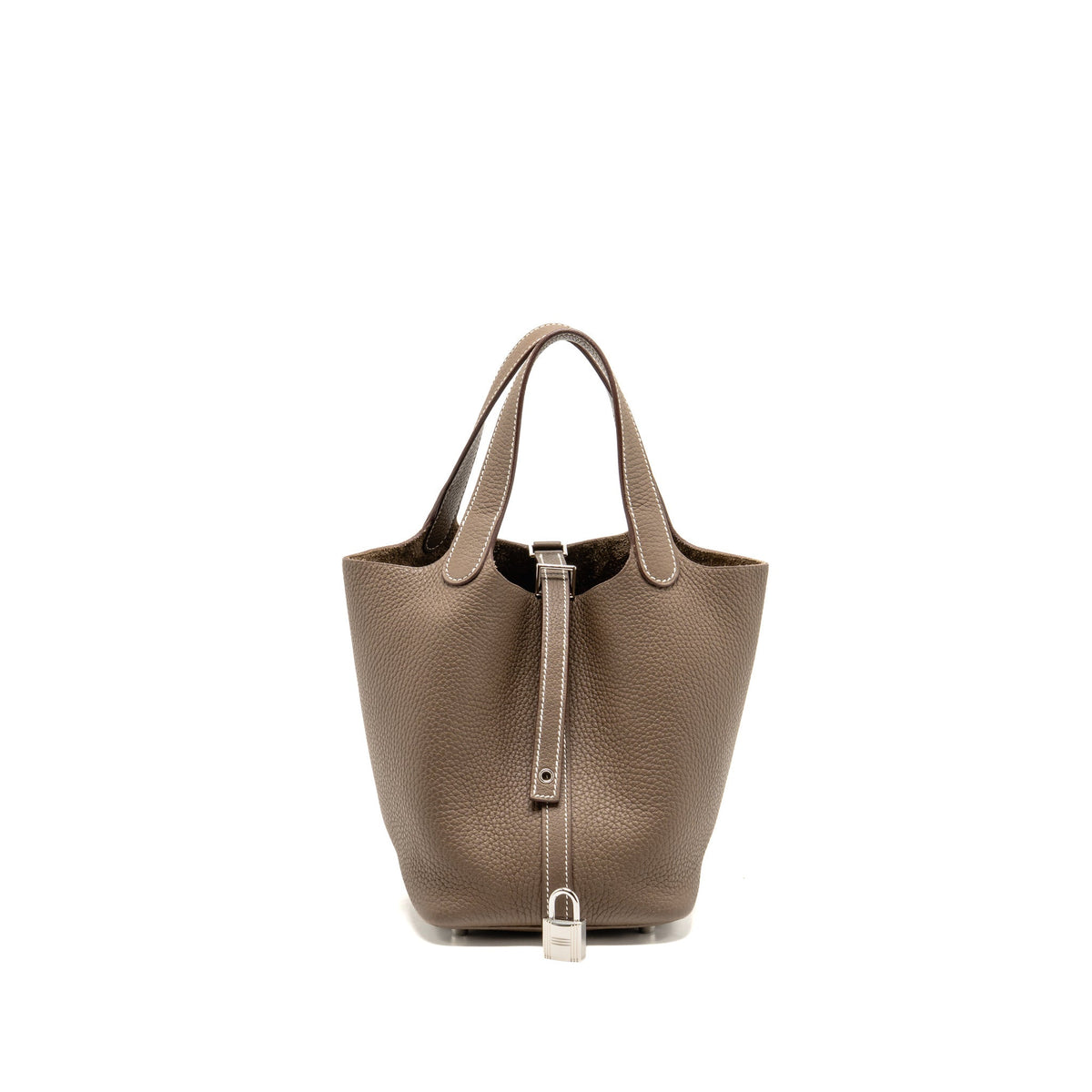 Hermes Picotin 18 Lock Bag Clemence ETOUPE SHW