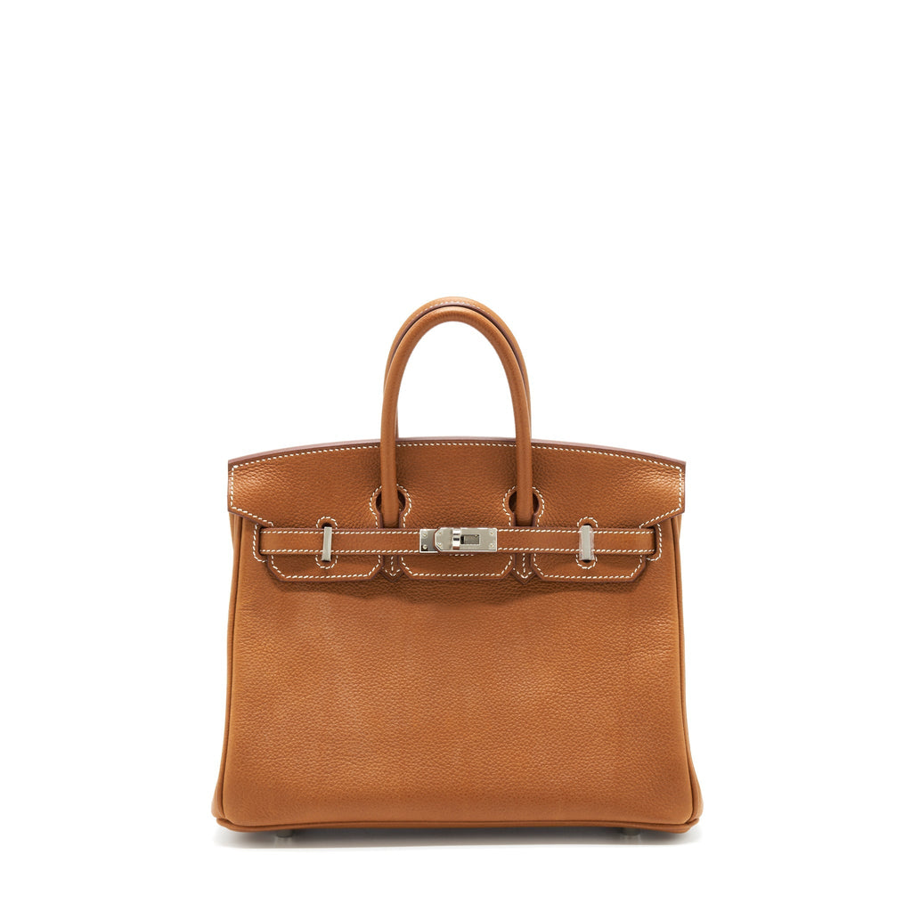 HERMES BIRKIN 25 BARENIA FAUBOURG 34 FAUVE SHW