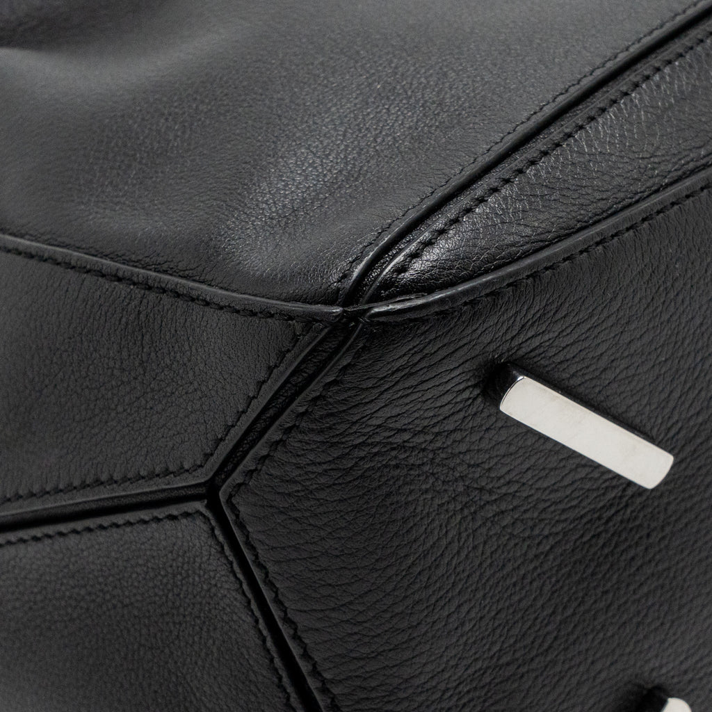 Loewe Medium Puzzle Bag Calfskin Black SHW