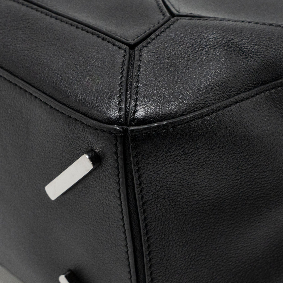 Loewe Medium Puzzle Bag Calfskin Black SHW
