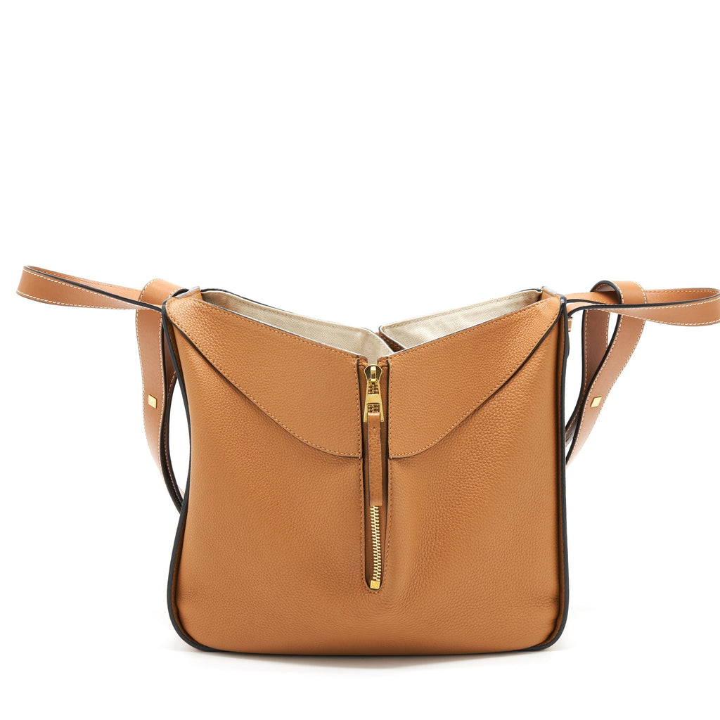 LOEWE SMALL HAMMOCK BAG SOFT CALFSKIN LIGHT CARAMEL GHW