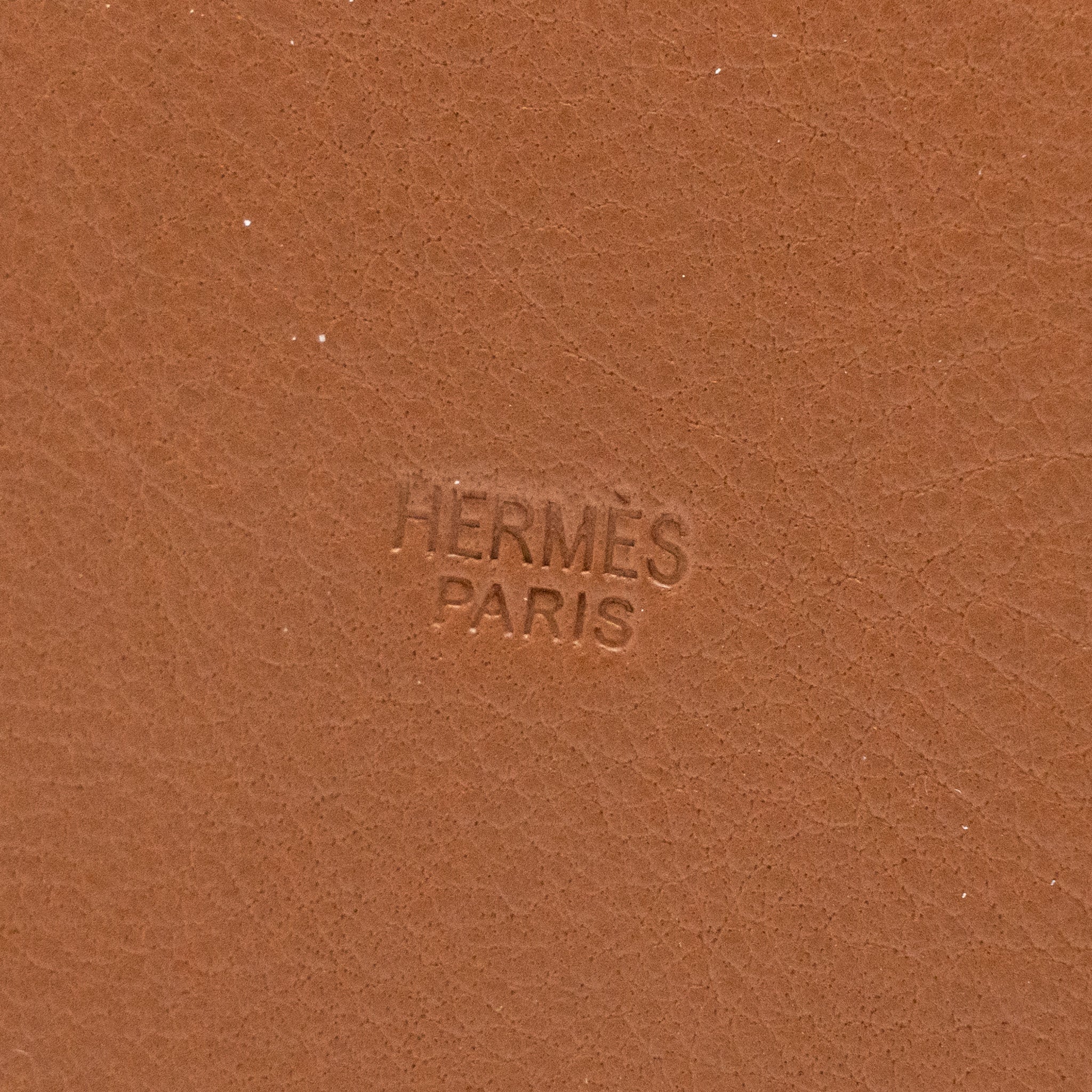 HERMES SAMARCANDE PAPERWEIGHT WOOD / TAURILLON LEATHER INDIGO