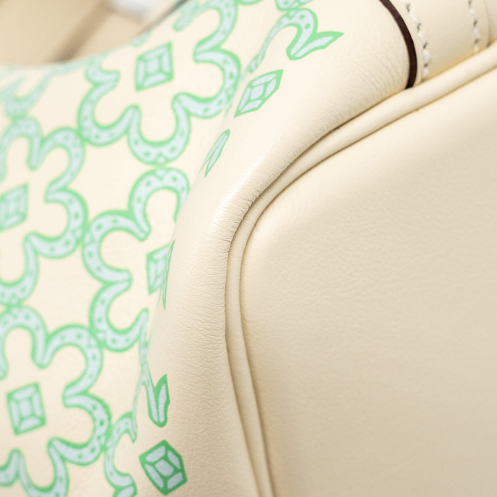 HERMES LUCKY DAISY MICRO PICOTIN SWIFT NATA-VERT-BLANC SHW