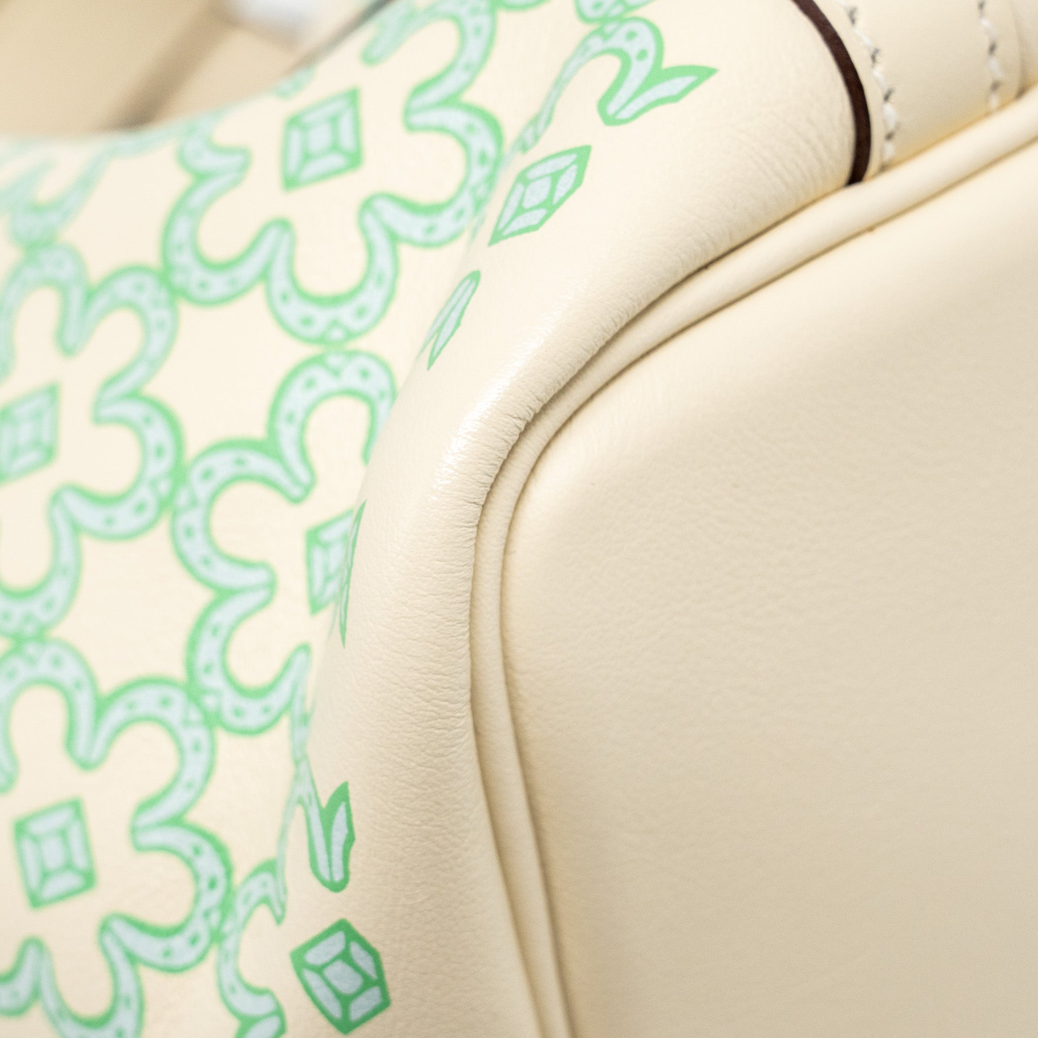 HERMES LUCKY DAISY MICRO PICOTIN SWIFT NATA-VERT-BLANC SHW