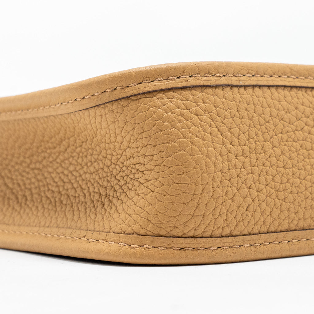 HERMES MINI EVELYNE CLEMENCE BISCUIT GHW