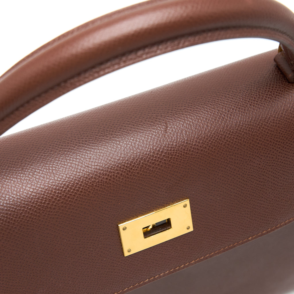 Hermes Kelly 40 Epsom chocolate GHW