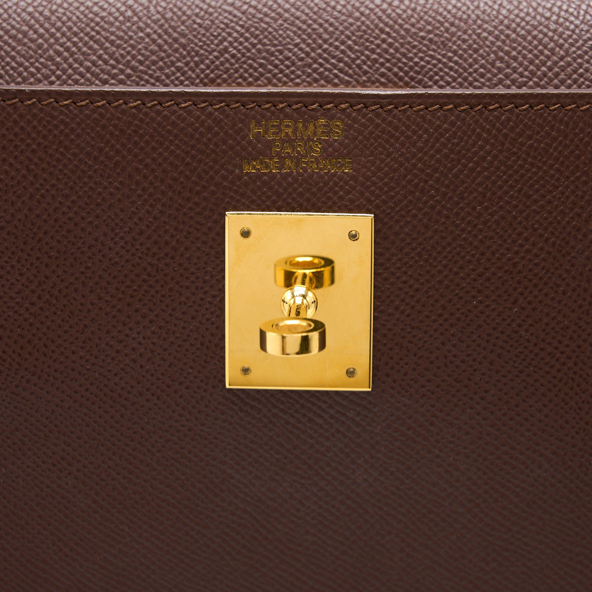 Hermes Kelly 40 Epsom chocolate GHW