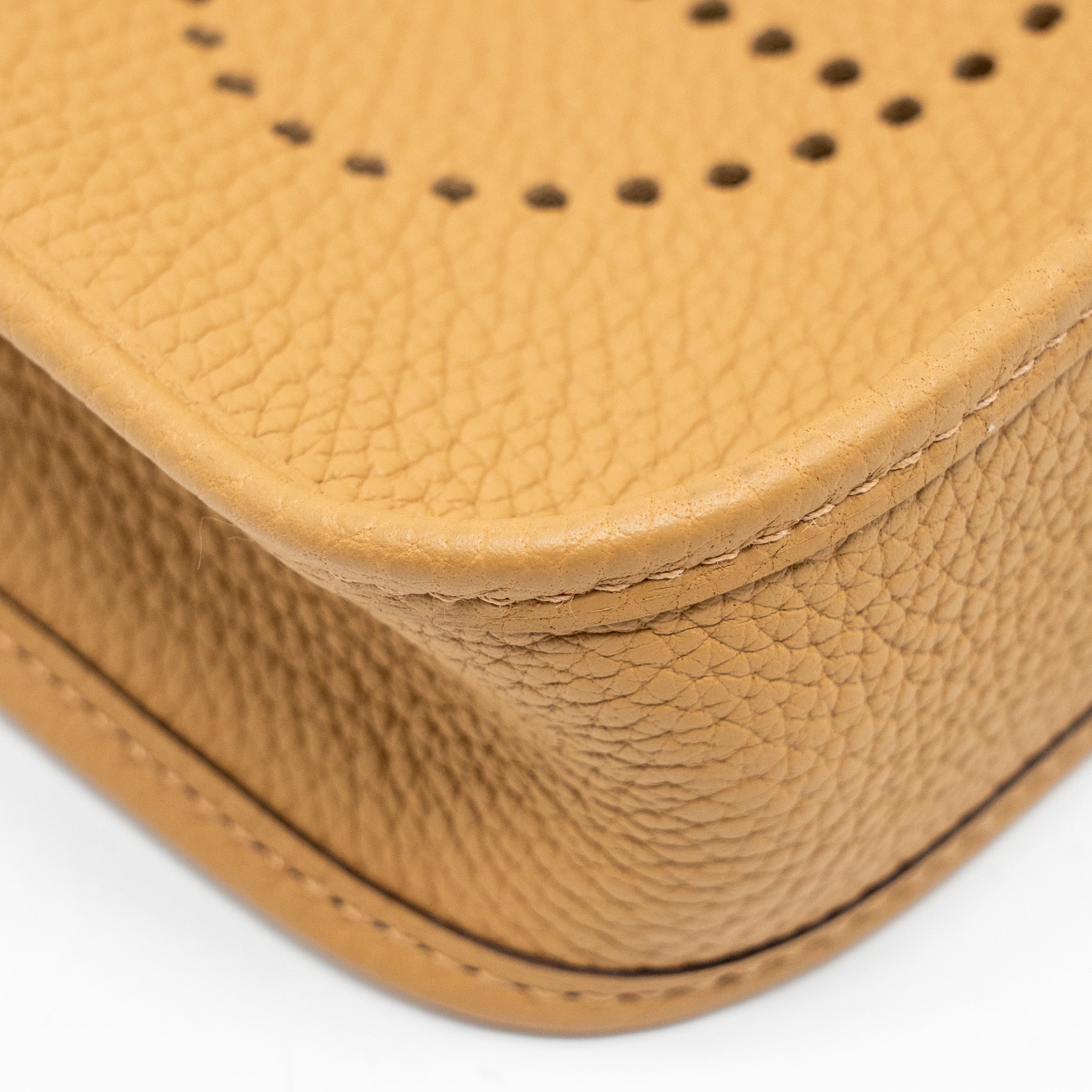 HERMES MINI EVELYNE CLEMENCE BISCUIT GHW