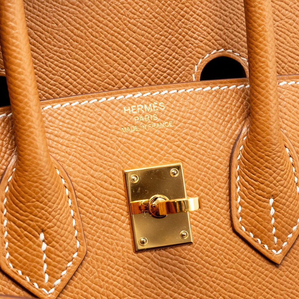 HERMES BIRKIN 25 EPSOM GOLD GHW