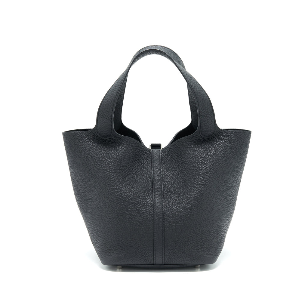 Hermes Picotin 22 Lock Bag Black SHW