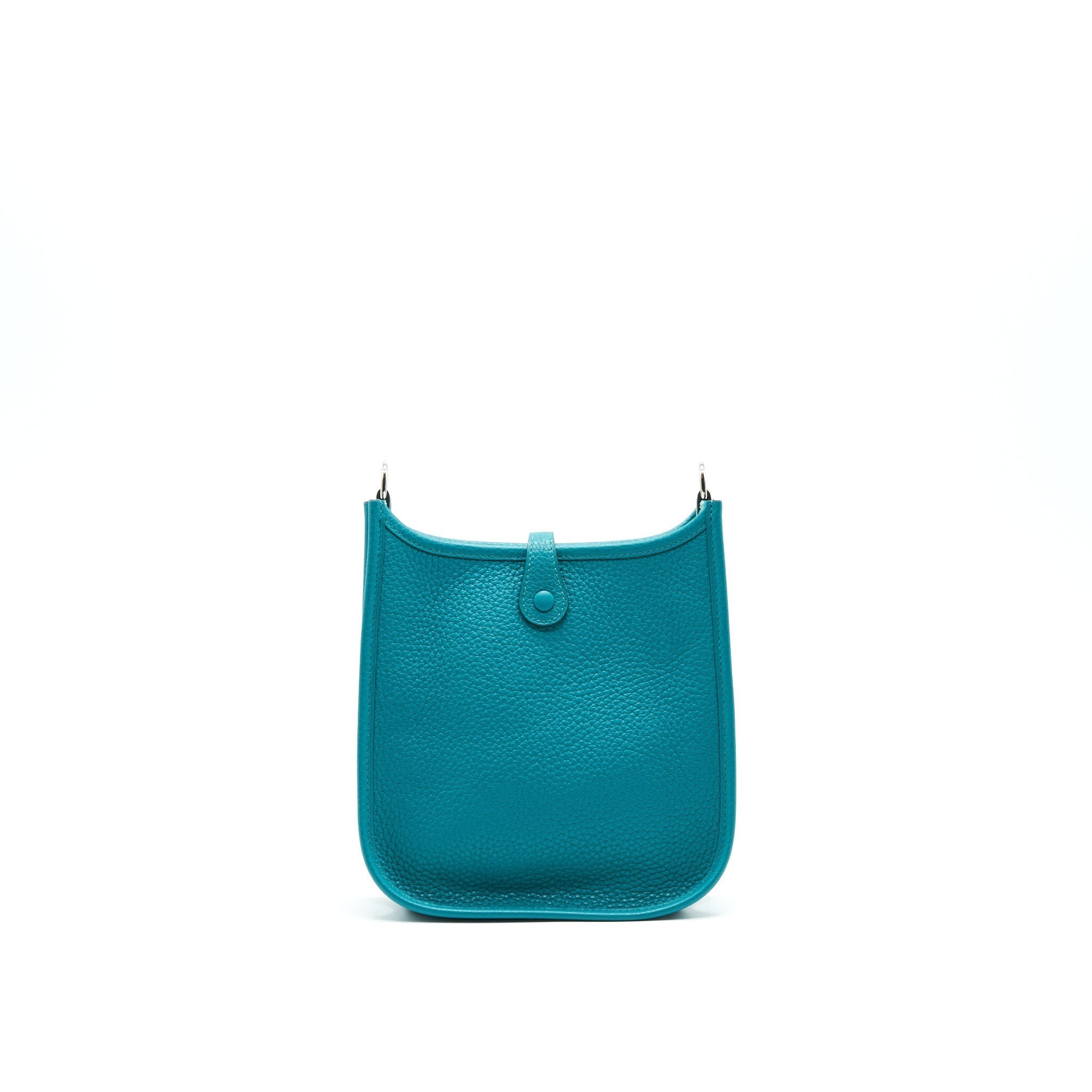 HERMES MINI EVELYNE BLEU PAON TAURILLON SHW