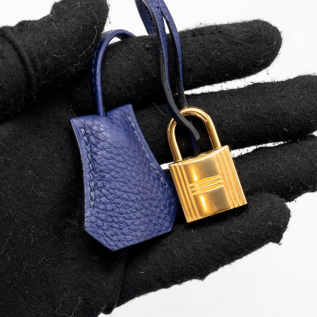 Hermes Birkin 35 Togo Blue GHW
