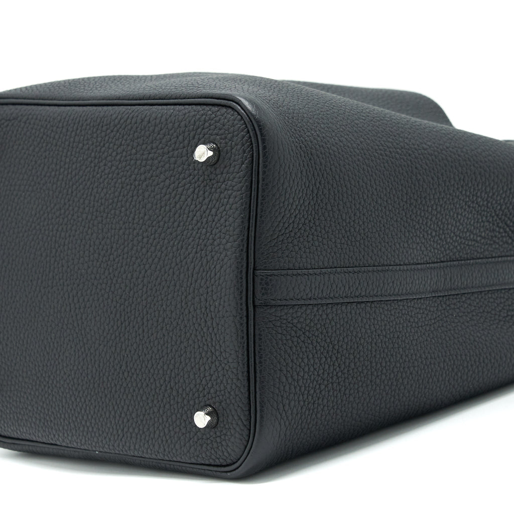 Hermes Picotin 22 Lock Bag Black SHW
