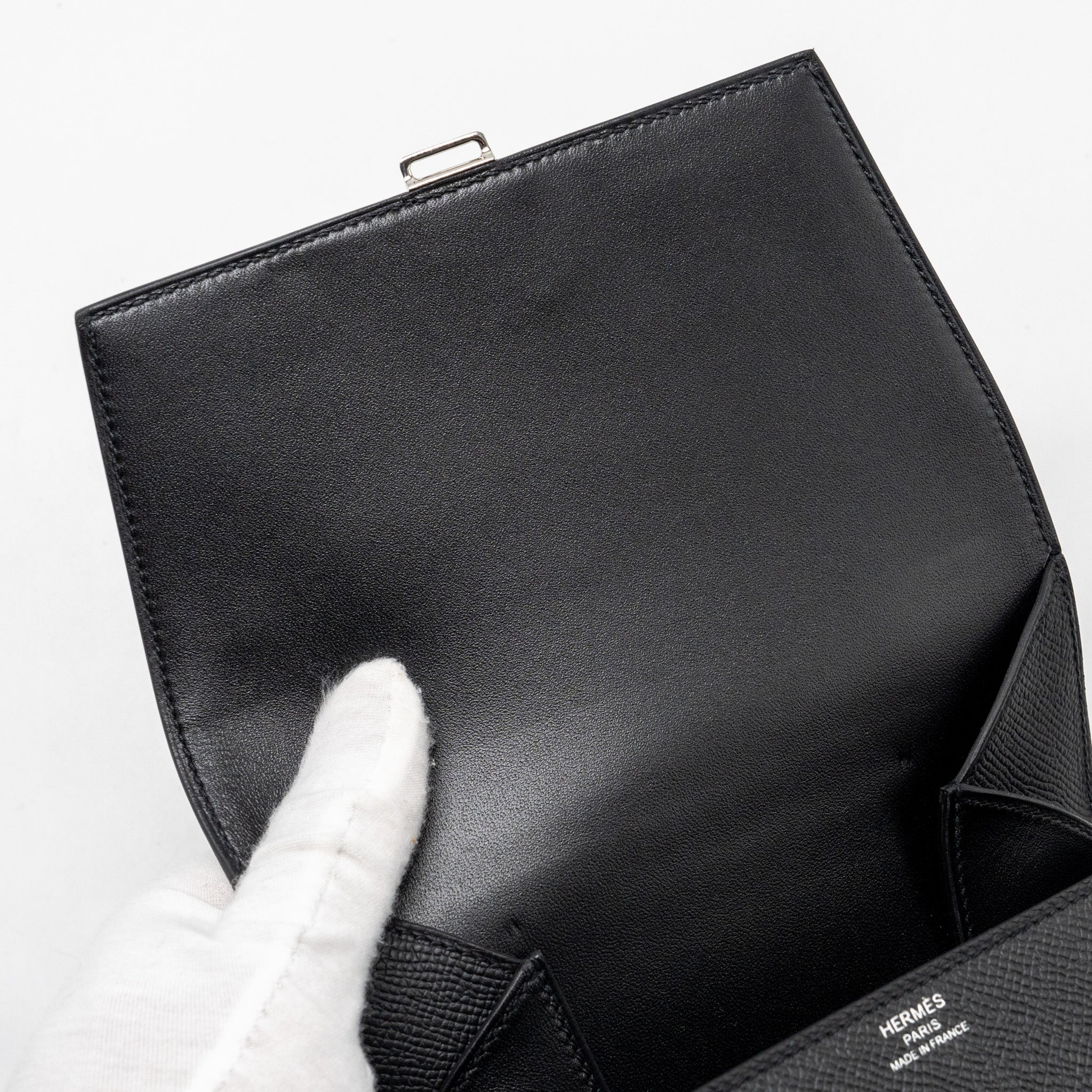 HERMES DELLA CAVALLERIA MINI BAG EPSOM BLACK SHW