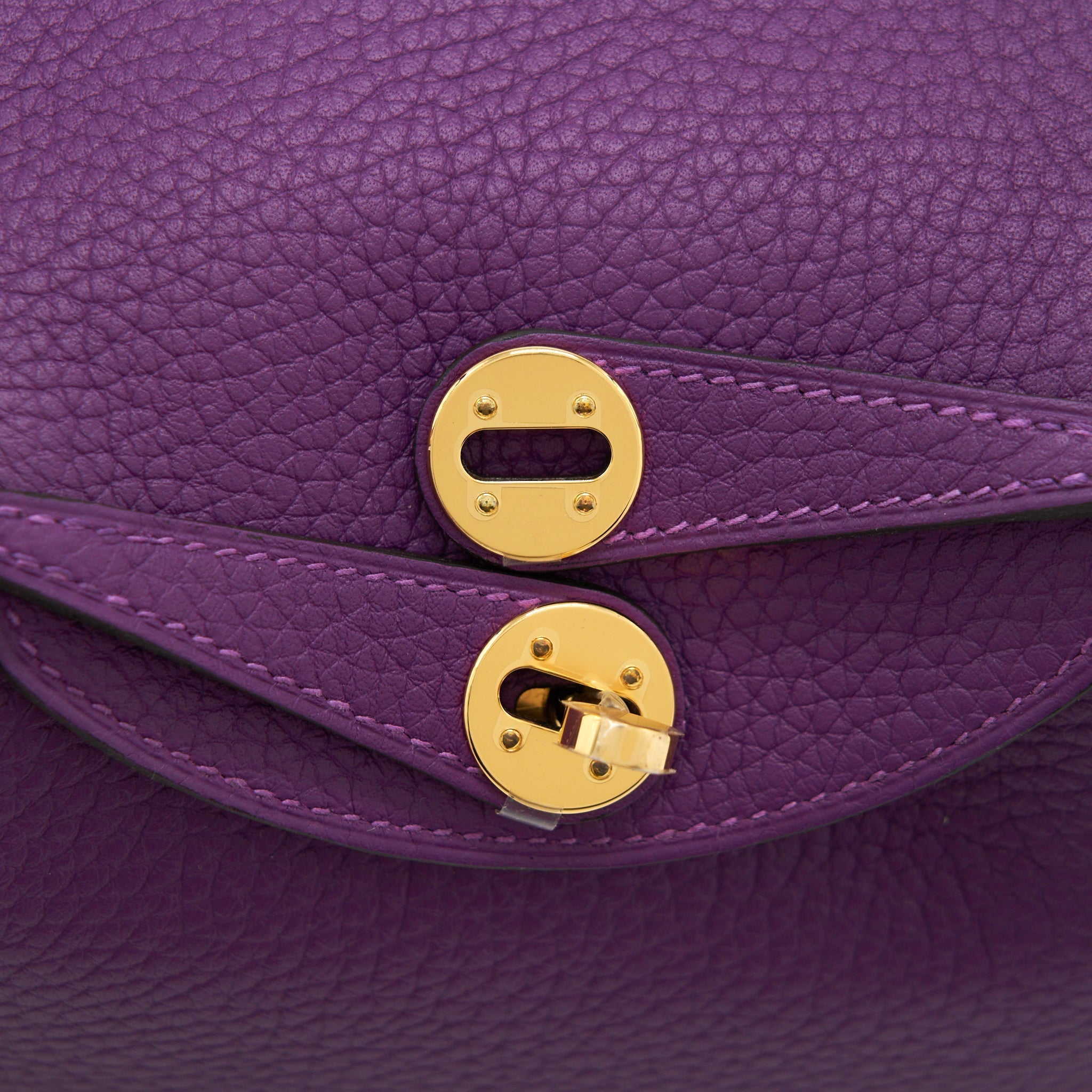 HERMES MINI LINDY CLEMENCE P9 ANEMONE GHW